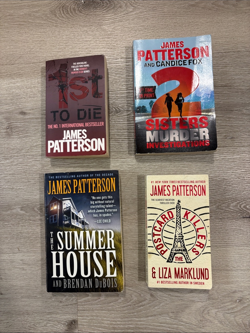 James Patterson- 4 Paper Back Books